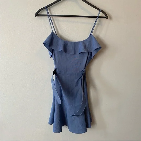 Lovers + Friends Blue Ruffle Mini Dress - Picture 4 of 10